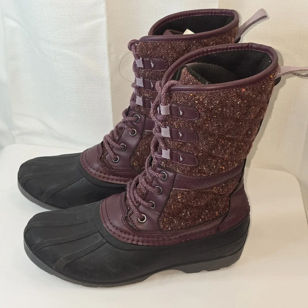 Kamik Sienna Quilted Waterproof Boots Burgundy EU‎ 37 Womens US 6.5 Mens 5